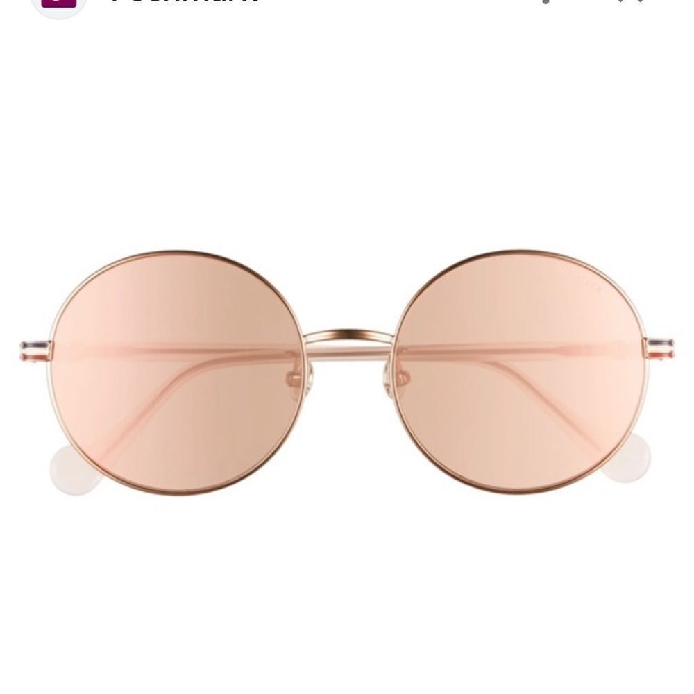 MONCLER ROSE GOLD MIRRORED ROUND UNISEX SUNGLASSES ML 0132-D - Picture 3 of 5